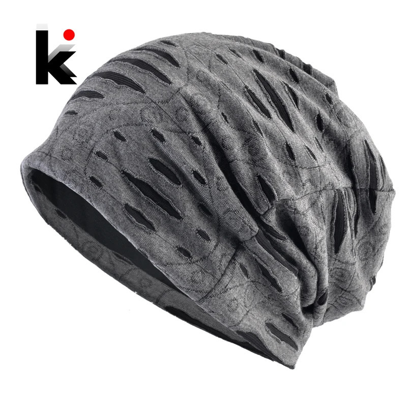 Fashion Hip Hop Beanies Hats For Men Women Spring Summer Thin Bonnet Gorras Unisex Streetwear Skullies Beanie Loose Style Hats 250618