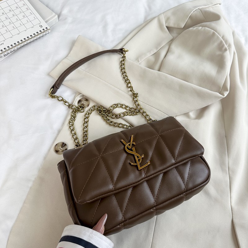 Hot Free shipping designer bags for womens Shoulder bags khaki white brown black New trendy and stylish diamond grille style crossbody bag