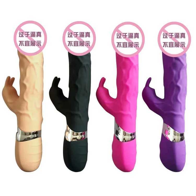 Rabbit Dildo Female Vibrator Rechargeable Stimulator Clitoris Nipple Massager G Spot Vibrator Sex Toys for Women Adult Supplies XJ250618