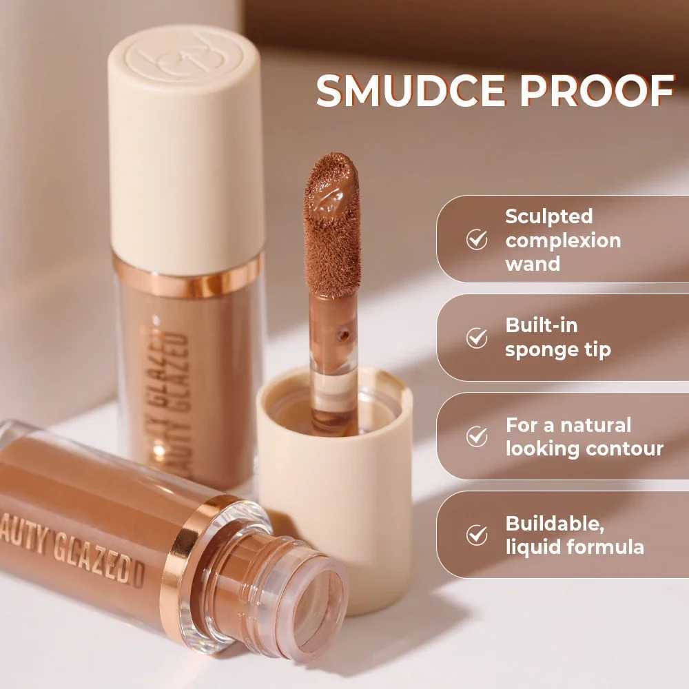 Beauty Glazed Cream Contour with Natural Shadow Effect Long-Lasting Matte Finish Waterproof Foundation Cream for Quick Coverage XJ250618