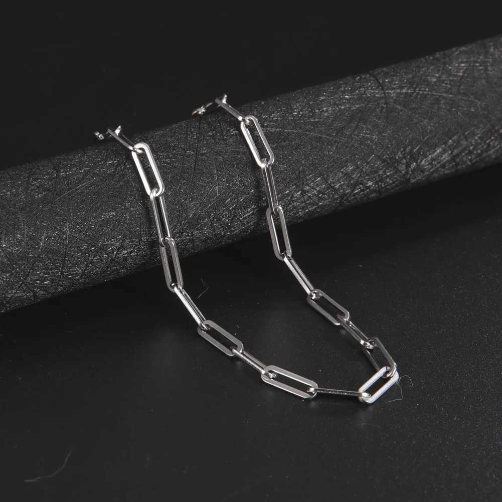 My She Perclip Chain Stainl Steel Choker Necklaces for Men Wen Link Oval Cable Chain Fashion Jewelry DIY AccoriesC250617