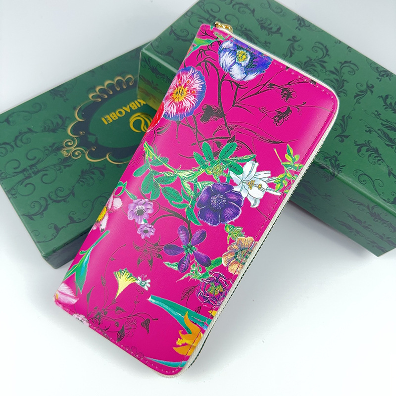 Luxury Bag Free Shipping Designer 2025 New Printed Women's Single Pull Wallet Single Pull Bag Mobile Phone Bag