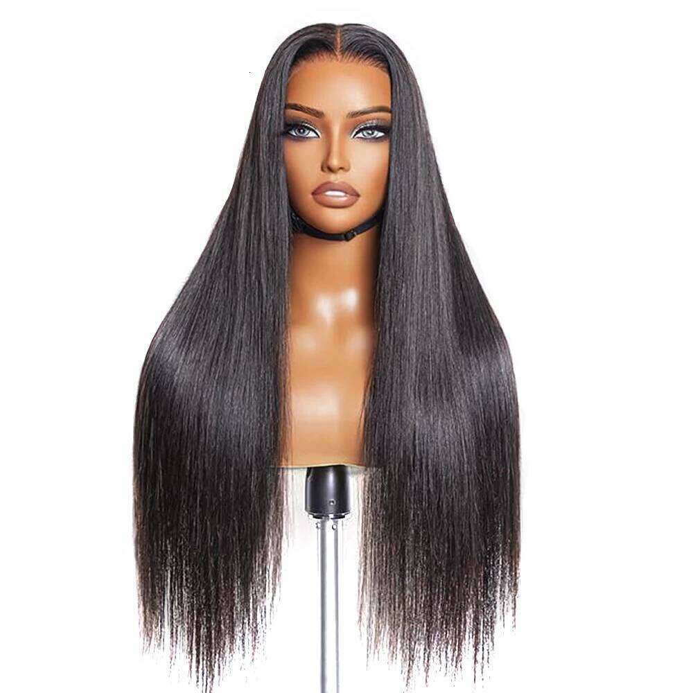 Wig 6x4 5X5 7x5 9x6 Bone Straight Pre Cut Lace Closure Human Hair For Women 180% Glueless Wigs