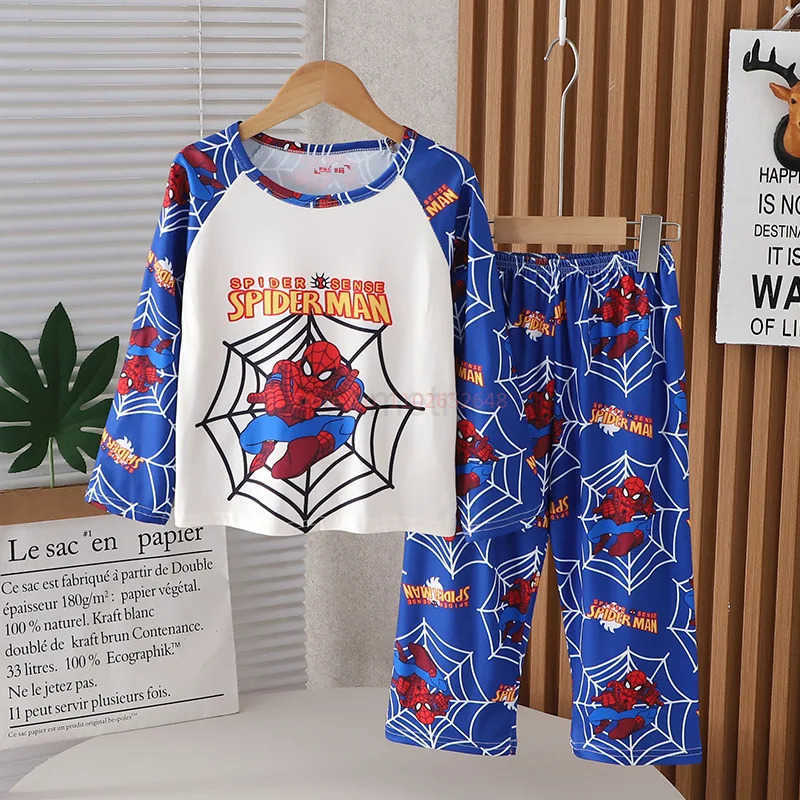 Sanrio 2024 New Spring And Autumn Sanrio Kuromi ChildrenS Pajamas Long Sleeve ChildrenS Cartoon Round Neck Cartoon Melody SetXJ250618XJ250618