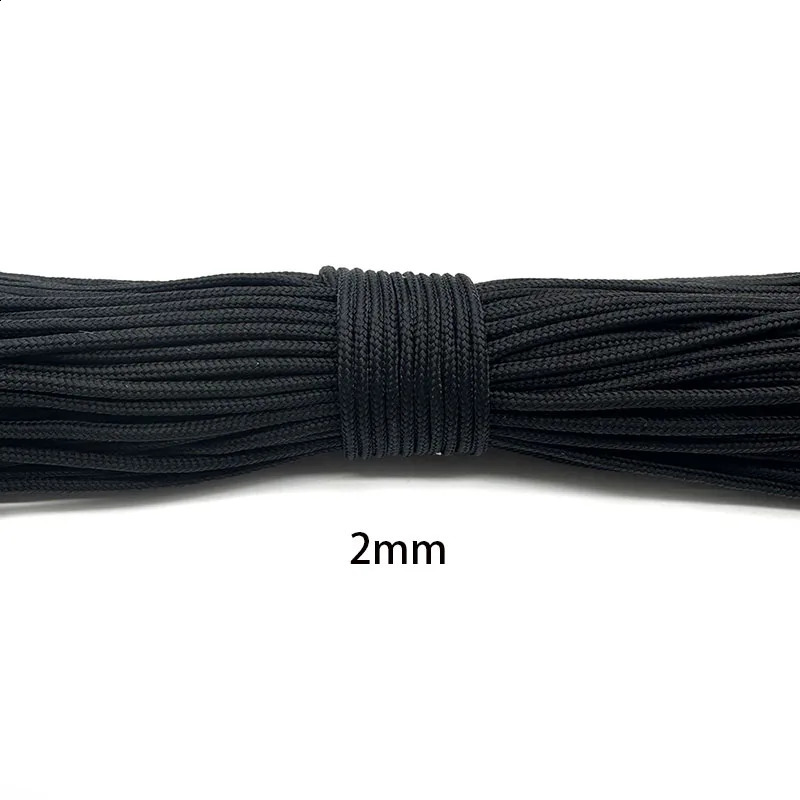 Paracord 1mm2mmm4mm5mm Diameter Parachute Rope Climbing Camping Survival Gear Bracelet DIY Jewelry Findings 250611