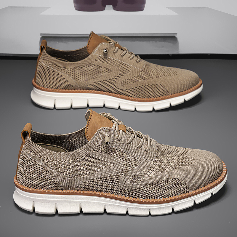 Plus Size Men S New British Style Sports Lightweight Casual Shoes Breathable Mesh Shoes For Men Ddmysaturn