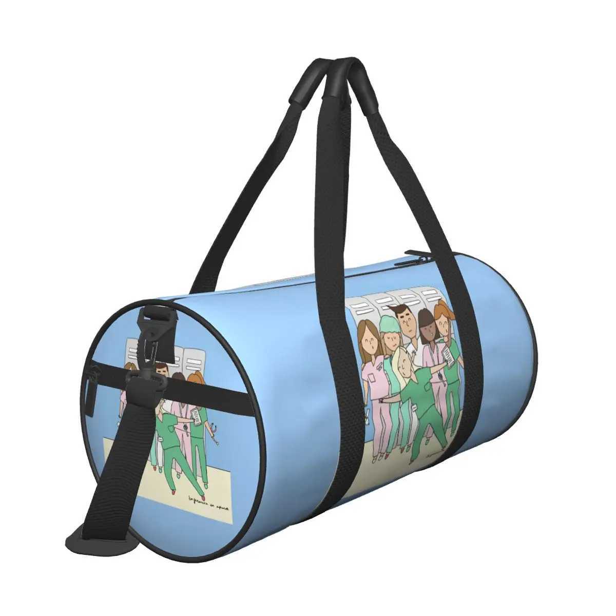 Couple Travel Bag Emergency Nurse Doctor Gym Bag Large Oxford Custom Handbag Colorful Casual Sports Bag W250618