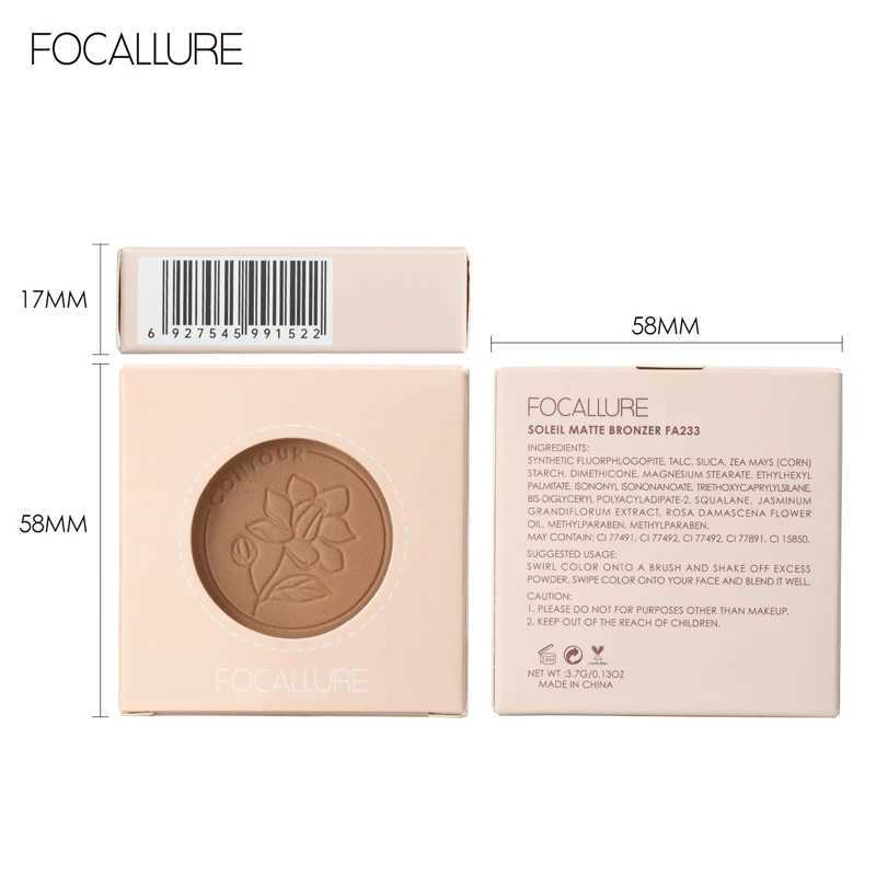 FOCALLURE Highlighter Powder Palette For Face Contour Bronzer Shimmer Illuminator Waterproof Glow Face Highlighter Makeup XJ250618
