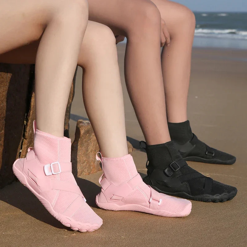 2024 Water Shoes for Men Women Swim Beach Shoes High Top Quick-Dry Zero Drop Barefoot Aqua Shoes for River Wet Pool Surf Kayak 250613