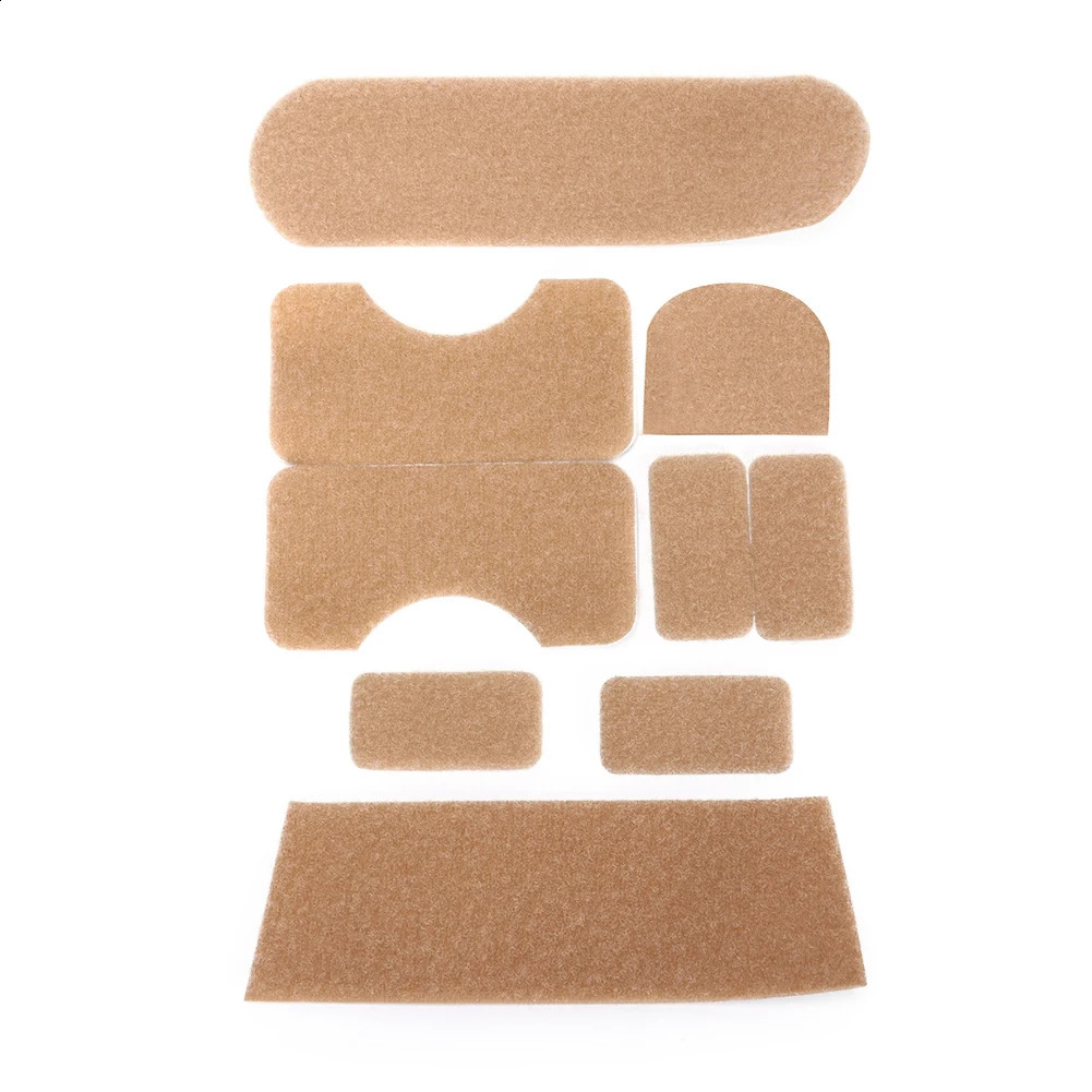 9pcsset Helmet Tape Cover Convenient Equipment Sticky Fastener Accessories Professional Patches Polyester 250611