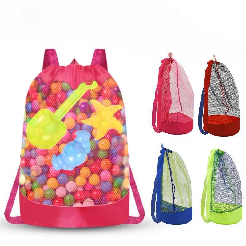 Hand-held Mesh Childrens Toys Quick Storage Bag Sand Digging Tools Sundries Storage Bag Beach Bag B250618