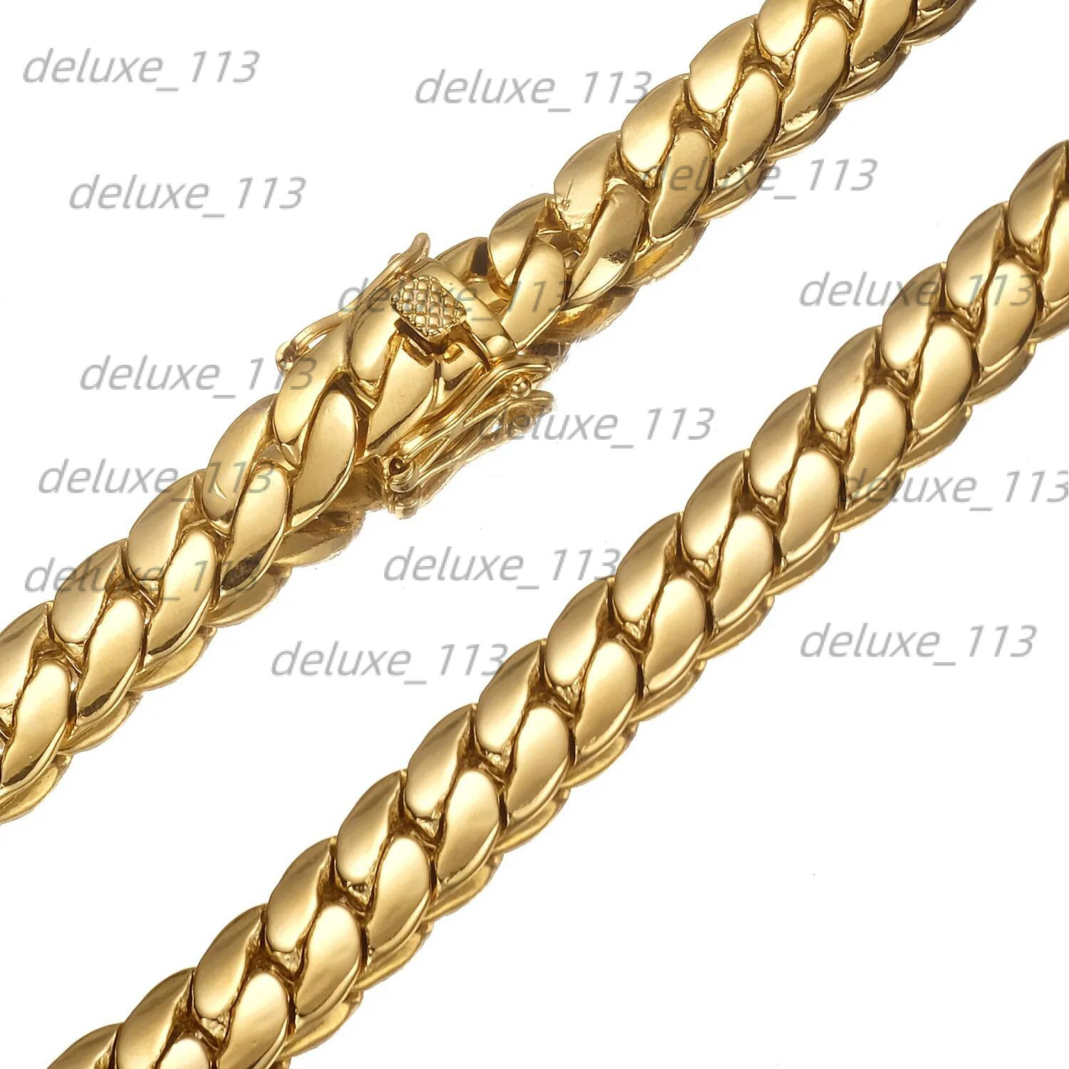 6Mm-10Mm 304 Stainless Steel Snake Chain Necklace Bracelet Real Gold Plated Jewelry