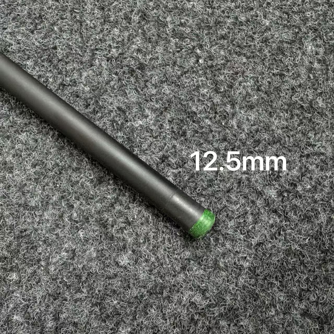 Swordsman Carbon Fiber Pool Cue 1/2 Split Tech Wood 125mm Tip Size 19oz Black Technology Billiard