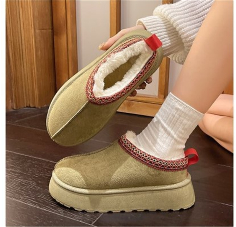 new Free shipping designer Boots for woman cotton shoes keep warm winter Boots vintage classic snow boots black white green