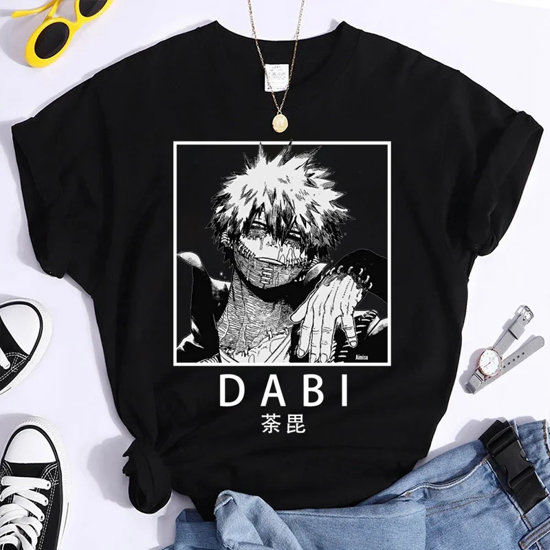 Anime T-shirt Cool Print T Shirt Fashion Personality Tee Summer Casual Round Neck Short Sleeve Shirt
