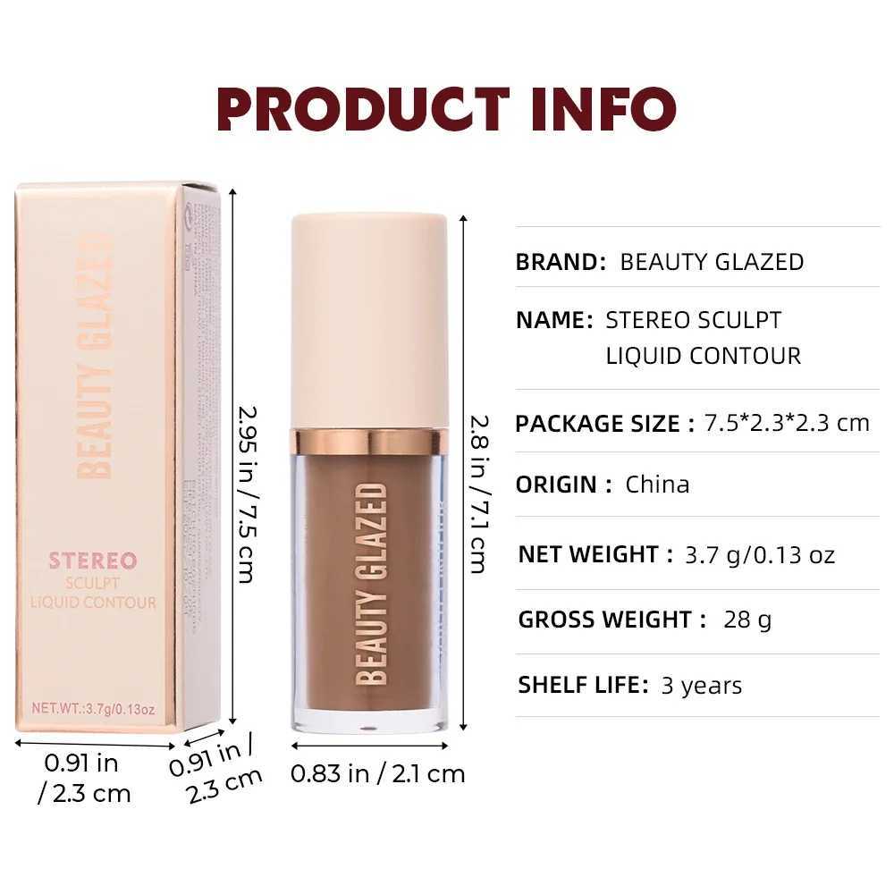 Beauty Glazed Cream Contour with Natural Shadow Effect Long-Lasting Matte Finish Waterproof Foundation Cream for Quick Coverage XJ250618