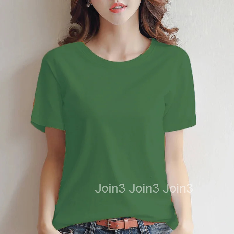 Navy Plain T-shirt Woman Short Sleeve Womens Top Summer Clothing Red Pulovers Blue 2025 Trend Elegant Original Glitter Emo Tees