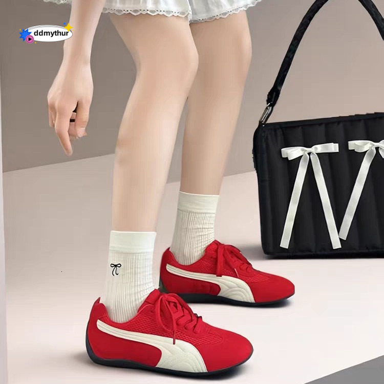 Genuine Leather Breathable Mesh German Training for Women 2025 Summer New Versatile Soft Sole Slimming Sports Casual Shoes ddmythur