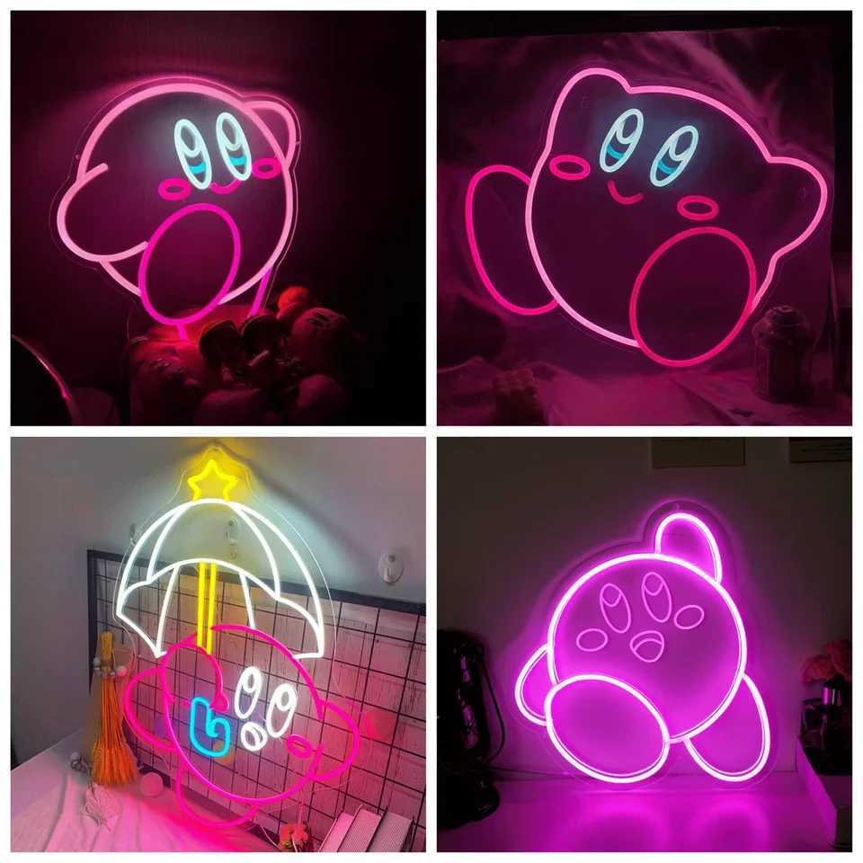 Anime Neon Sign Handmade Cartoon Game Cartoon LED Neon for Kids Bedroom Wall Decor Gift for Friends Couples Z250618