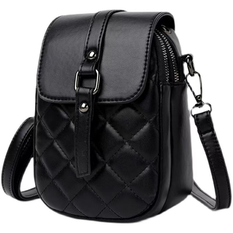 Free Shipping For Designers Wholesale Women's Phone Bag 2025 Winter Luxury Bag New Fashion Single Shoulder Crossbody Small Bag Embroidered Quilte