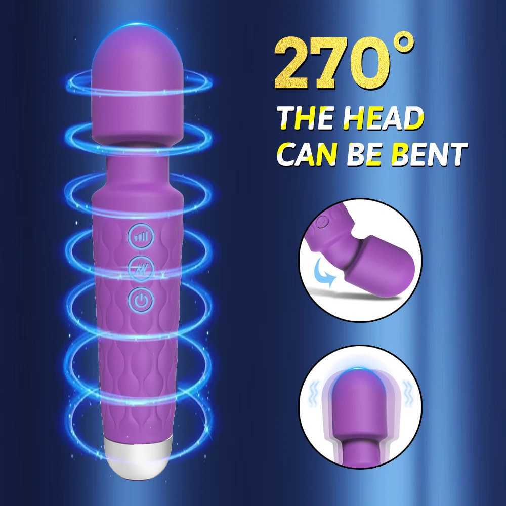 Powerful Vibrating AV Vibrator Magic Wand Clitoris Stimulator Sex Toys for Women G Spot Massager Adult Female Sex Erotic Product XJ250618