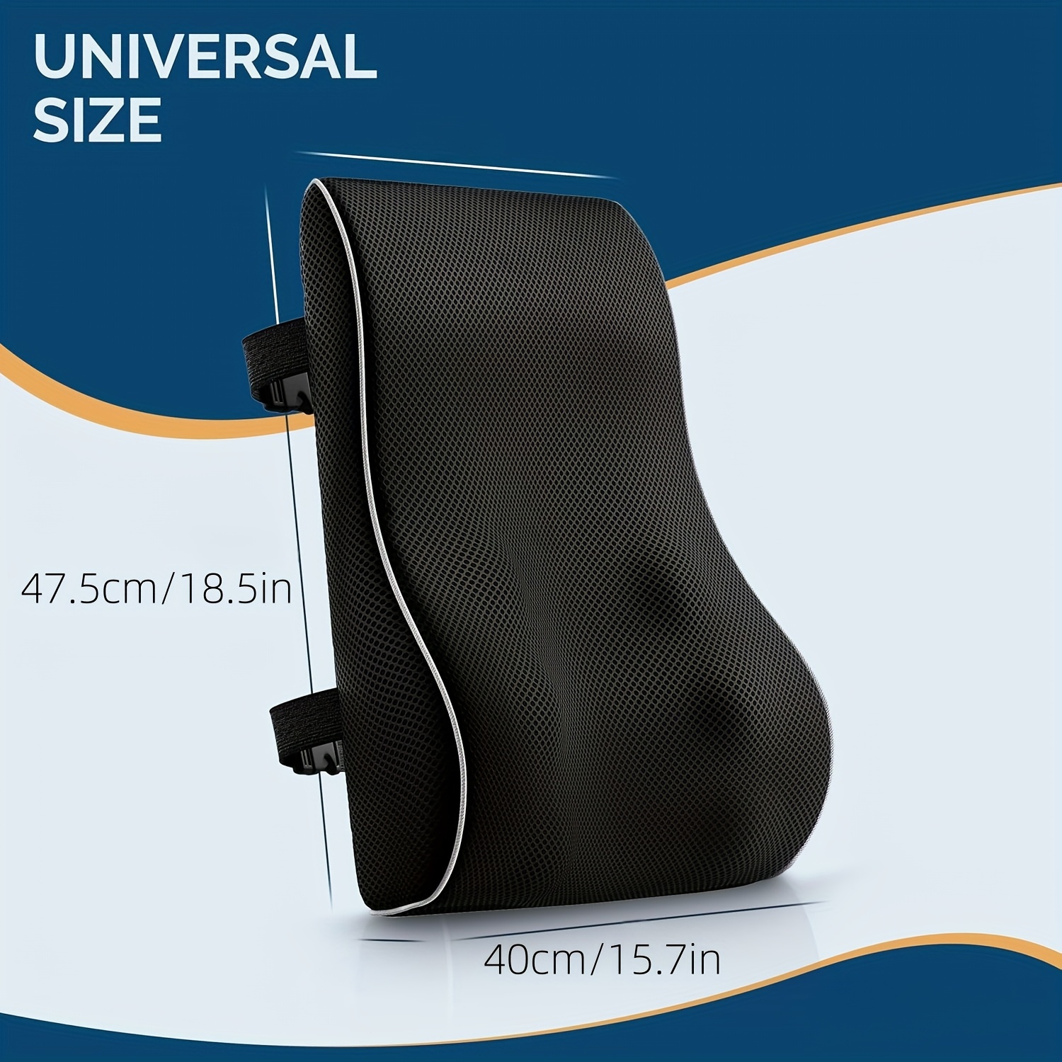 Slow rebound car lumbar office memory cotton slow rebound lumbar chair headrest