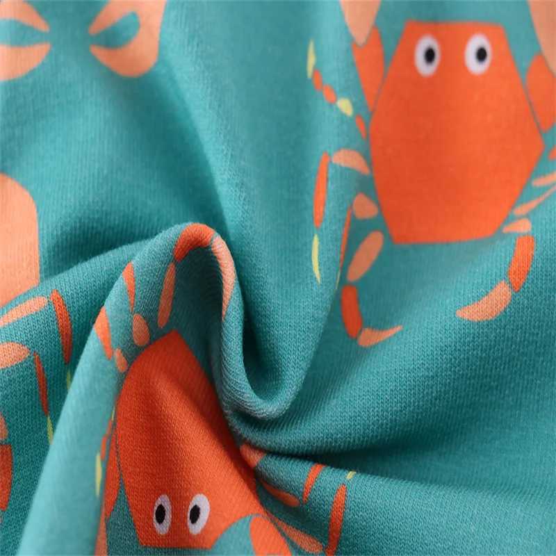 Jumping Meters 2-7T Summer Crab Boys Shorts Animals Print Drstring Baby Girls Short Pants Animals Childrens Kids TrousersC250617