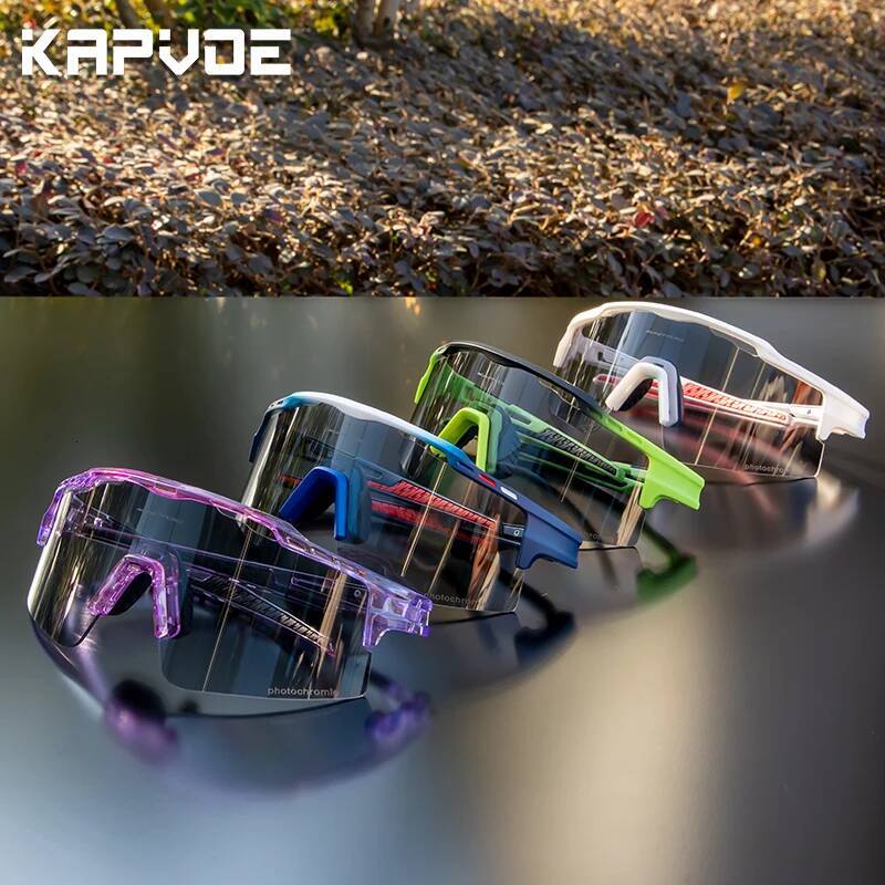 Photochromic Sunglasses UV400 Bicycle Men's Blue Sports Woman Cycling Eyewear Outdoor MTB Glasses Bike Goggles