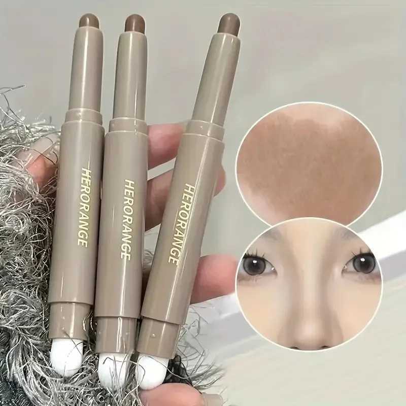 HERORANGE Dual-Ended Contouring Highlighting Makeup Stick with Plant-Based Squalane Matte Finish for All Light Beige Tones XJ250618