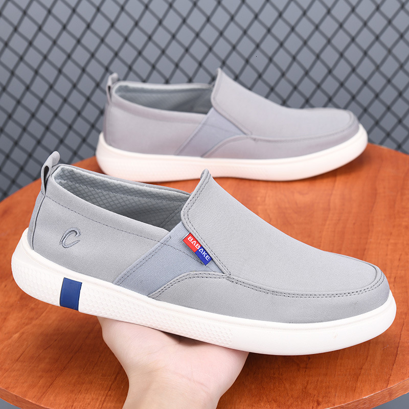 Spring Summer Slip On Breathable Walking Lazy Casual Soft Sole Casual Shoes Comfortable Lightweight Canvas Men S Shoes Ddmysaturn