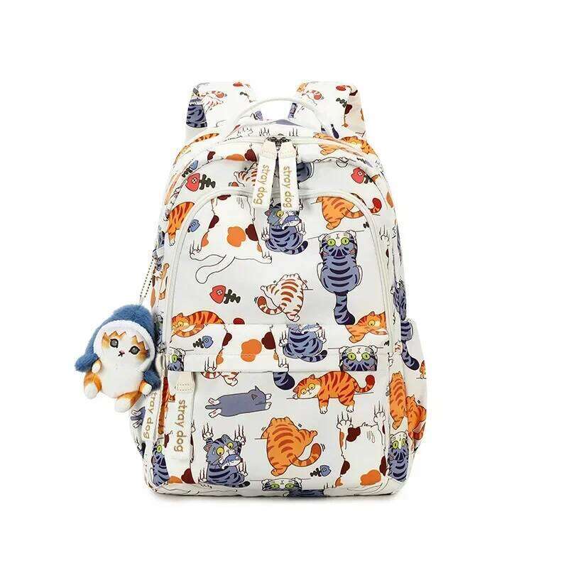 Fashion Printing Student Rucksack Girls School Bag High Capacity Women Backpack Female Leisure Travel Mochila