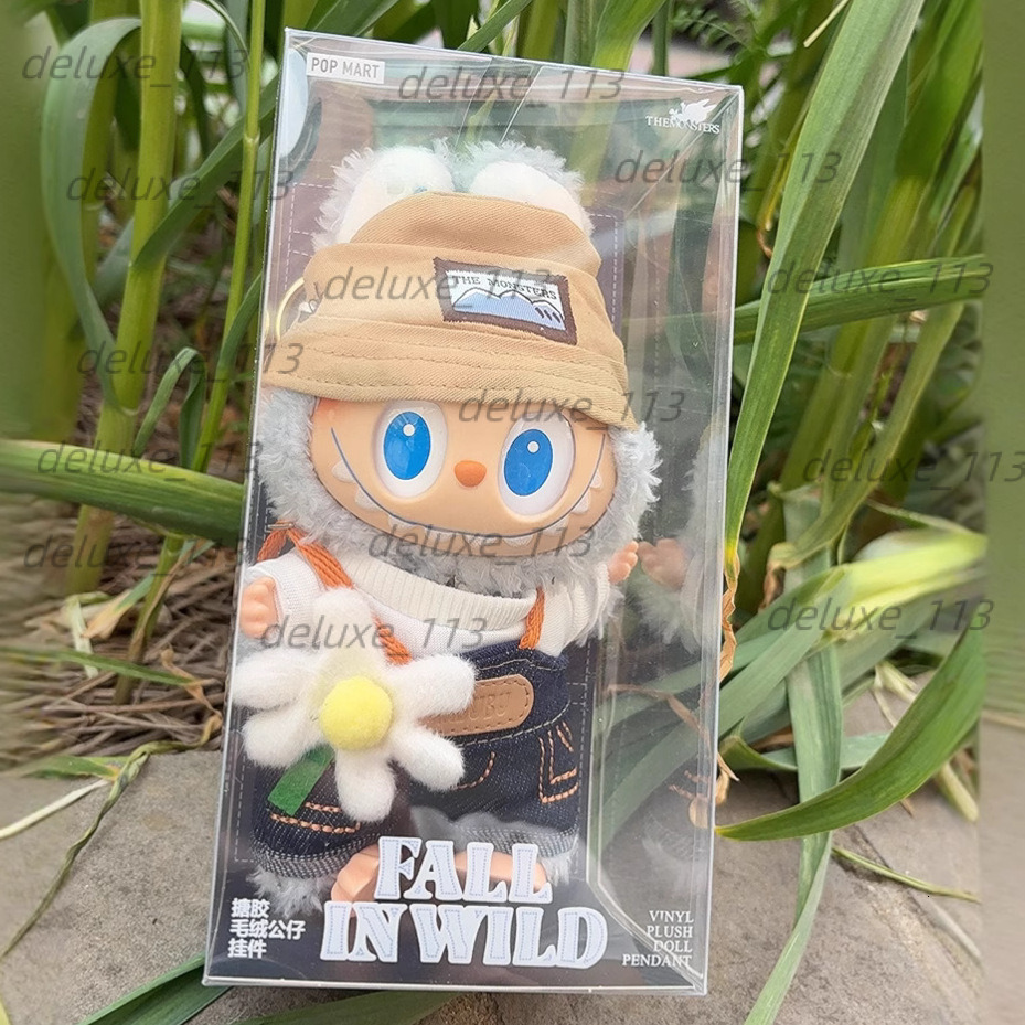 Bubble Mart Labubu THE MONSTERS Spring Wild At Home LABUBU Vinyl Plush Doll Keychain