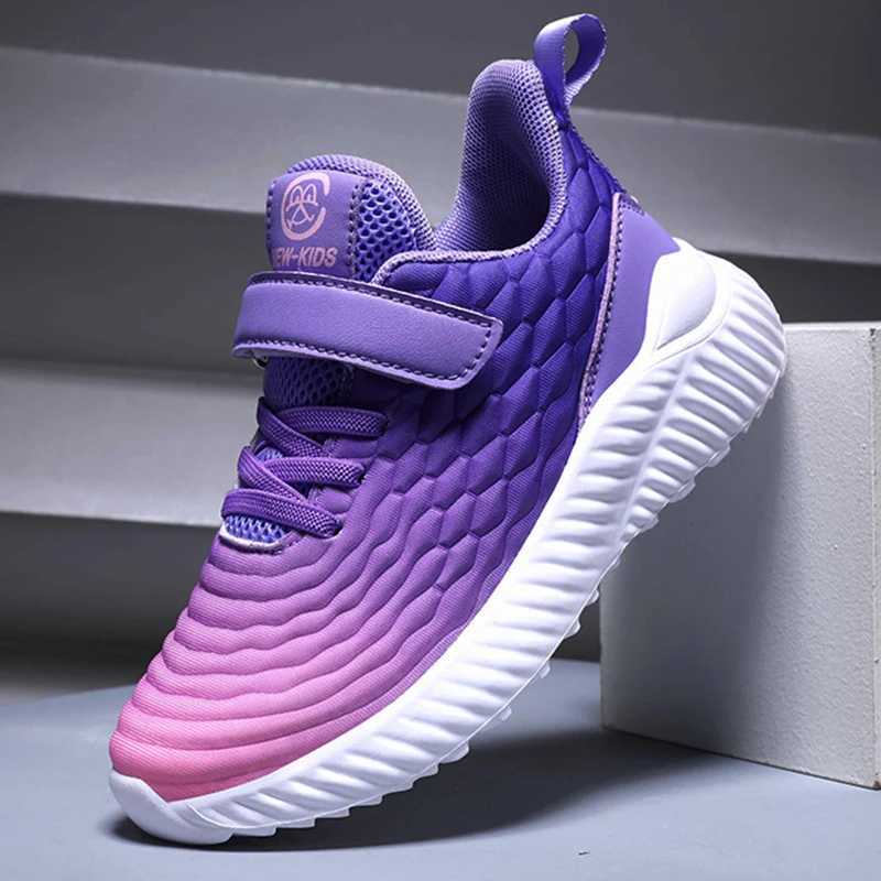 Kids Girls Shoes Casual Breathable Running Tennis Children Sneakers Girls Shoes Fashion Gradient Designer Sports Shoes Outdoors Z250618