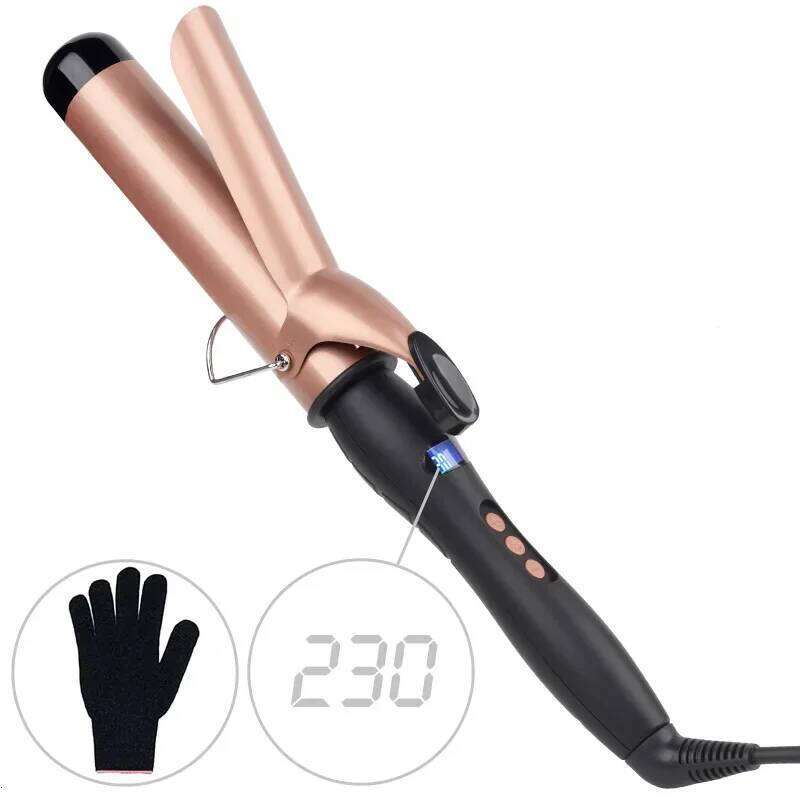 Iron Professional Curler Rechargeable Ceramic Styling Tools Negative Ion Hair Care Roller Curling Wand 38MM
