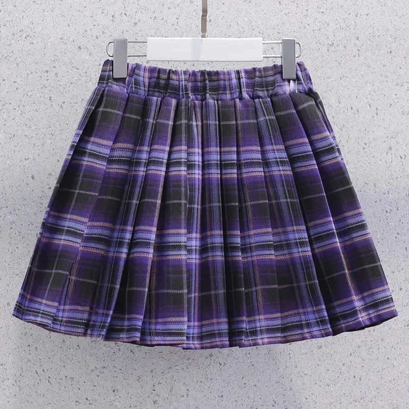 Sanrio Sanrio Kuromi Kawaii Girls College Style T-shirt Skirt Suit Summer Clothes JK Uniform Skirt Short Sleeve T-shirt Two Piece Set XJ250618
