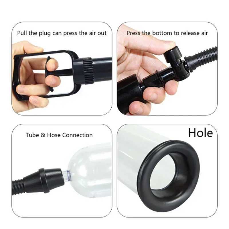 Manual penis pump sex toys for men enlargement vacuum pump for penis enhancement male masturbator adult penis extender too W250618