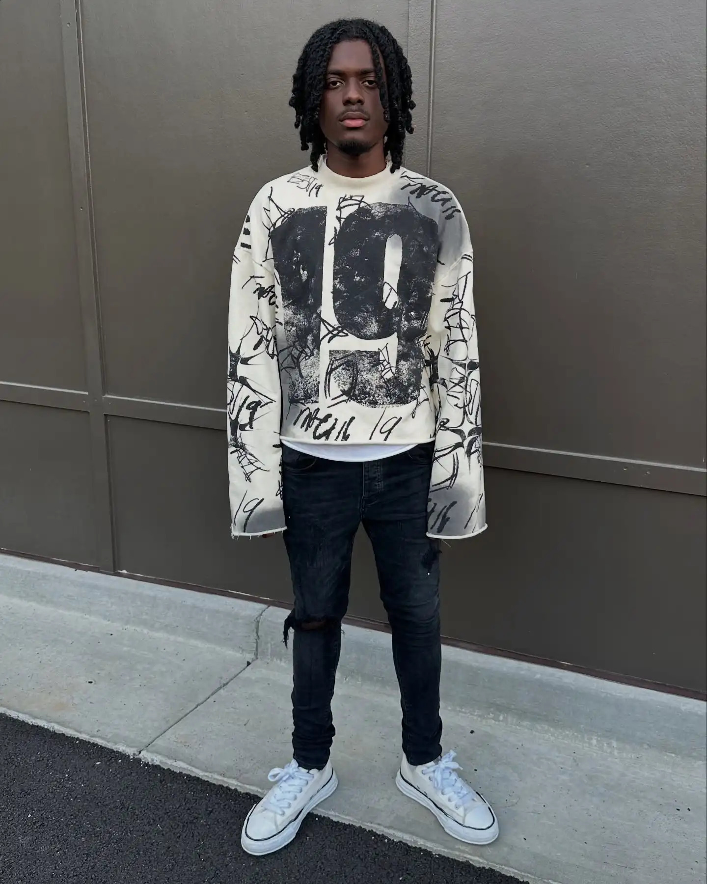 Y2K Men T Shirt vintage Print Graphic Gothic Long Sleeves Harajuku Oversized T Shirt Fashion Hip Hop Punk Casual Streetwear Tops 250617