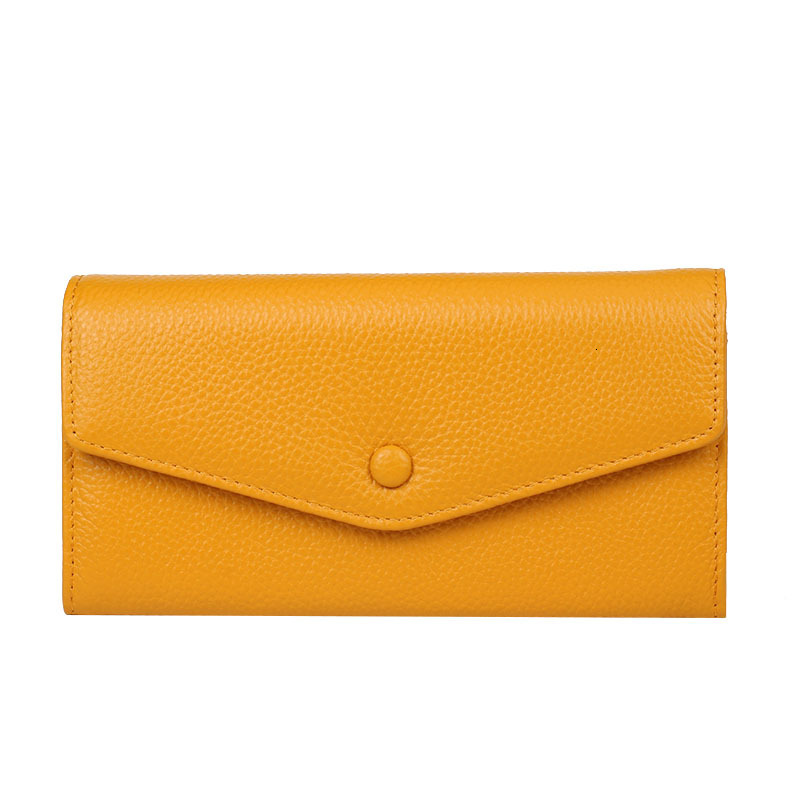 Free Shipping Designer Yellow Wallet Women 2025 New Medium Long Style 80% off Envelope Wallet Multi-Card Slot Luxury bag Classic Thin Wallet Dropshipp