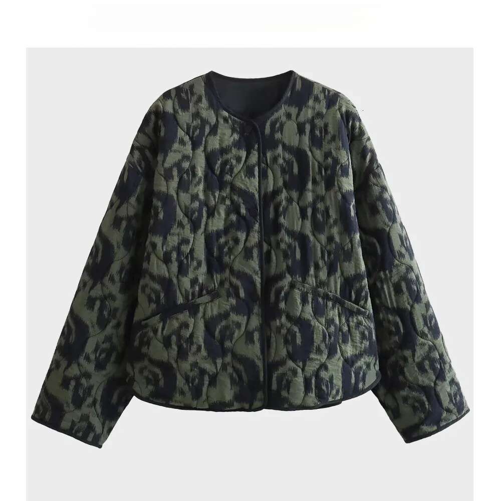 Foreign Trade Women's Clothing New Style, Fashionable And Versatile, Animal Pattern Printed Cotton Jacket