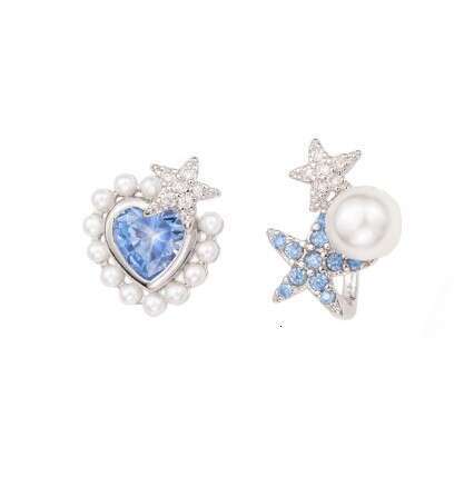 Ring Island Diary Series Starfish Heart Non-Pierced Clips Exquisite High-End Ins Style Mosquito Coil Ear Jewelry for Women