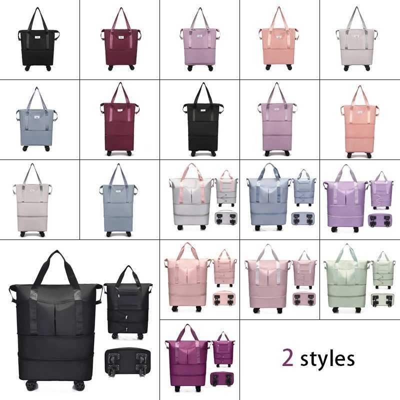 Wheel Travel Bag Dry Wet Separation Luggage Storage Bags Large Capacity Fitness Portable Short Trip Bag Detachable Wheels W250618