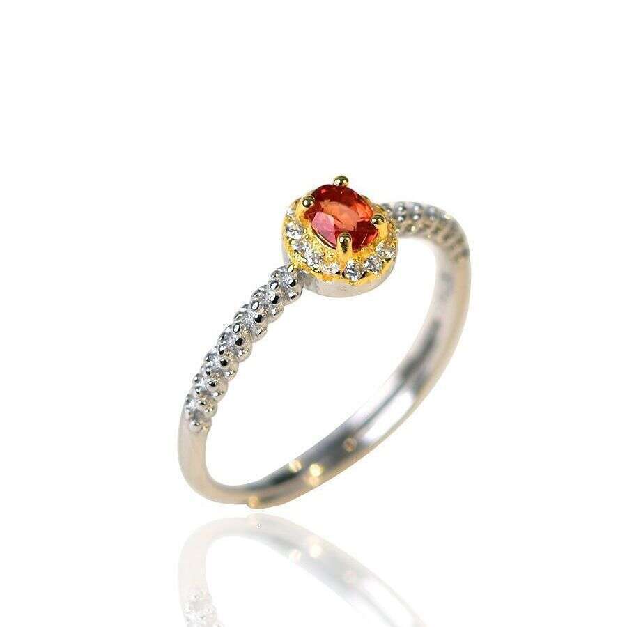 for Women Inlaid with Red Zircon Ins Niche Design Vintage Adjustable Luxury Ring