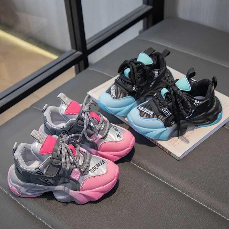 Kids Running Shoes Candy Color Boys Girls Sneakers Hook loop 2024 New Fashion Versatile Children Running Shoes Casual Dirt-proof Z250618