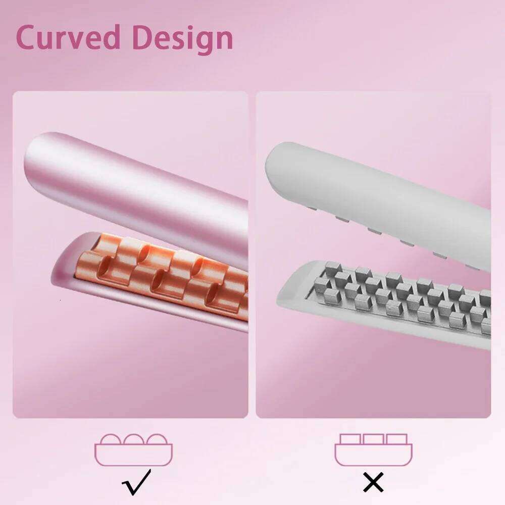 Fluffy Hair Crimping Iron Ceramic Corrugation Crimper LCD Display Adjustable Temperature Volumizing Curler Styling Tools