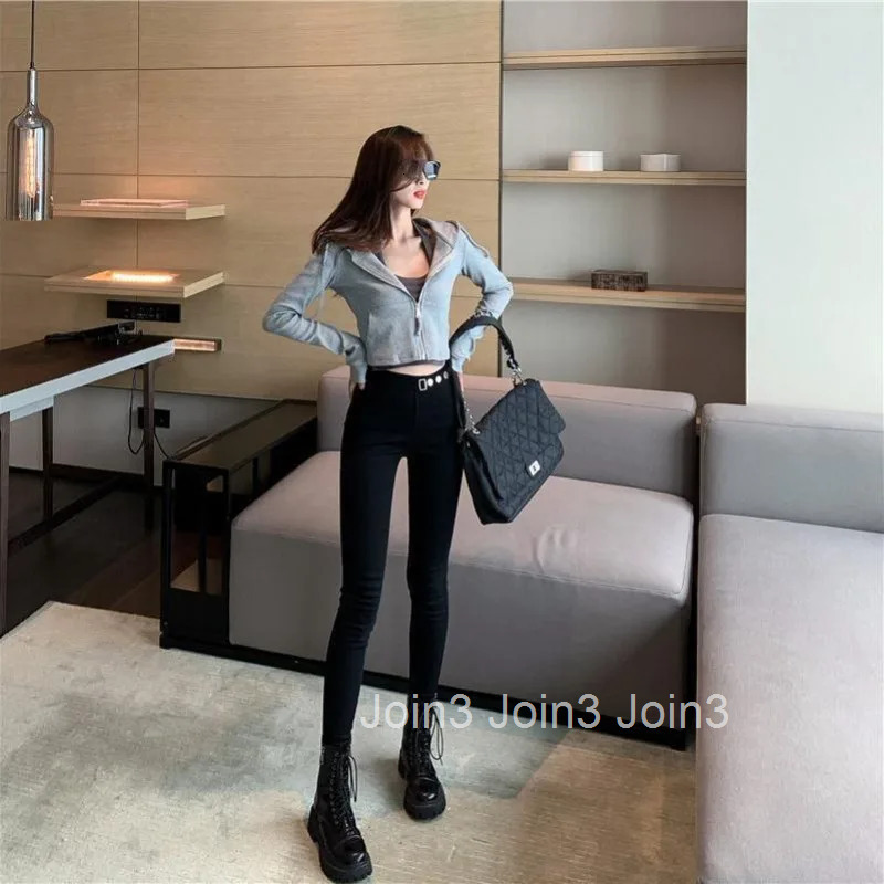 Female Clothes Cropped Hoodies Full Zip Up Sweatshirts for Women Plain Hooded with Tops Zipper 2000s Essential Winter Cold Emo M