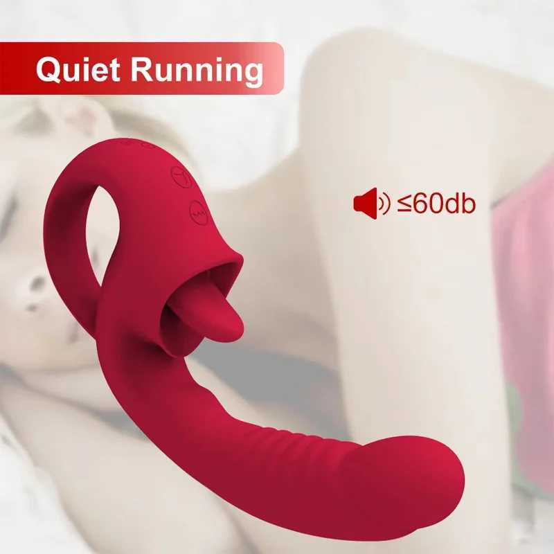Clitoris Tongue Licking Vibrator Female Dildo Vagina Swing Vibrator Stimulator Blowjob Licking Massager Erotic Sex Toy For Women W250618