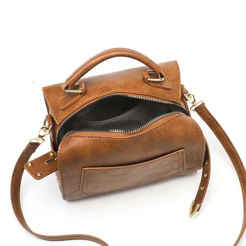 Women's 2024 New Trendy Retro Boston One Shoulder Crossbody Bag, Textured Pillow Bag Fashion Handbag