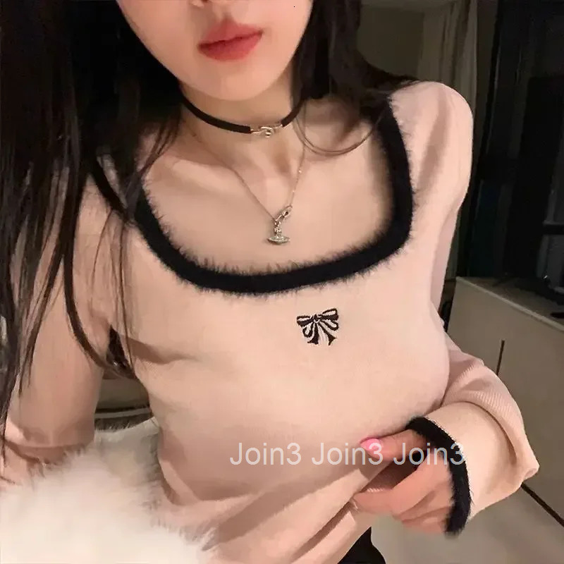 Ladies Pullovers Autumn Korean Style Long Sleeve Outerwears Clothes Smooth New Knitwear Attractive Trend Womens Knit Sweater