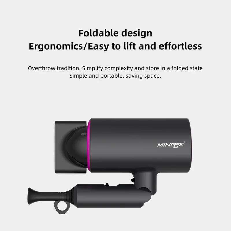 Foldable Storage 1800W High-Power EU/US/UK Plug Air Supply Hood And Nozzle Hammer Hair Dryer 2024 New Model