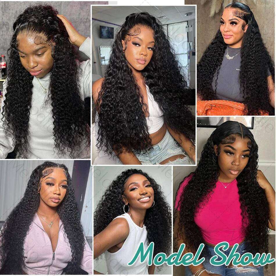 Sophianna Curly 30 40 Inch HD 13x6 13x4 Front Human Hair Wig Black Deep Wave 5x5 Lace Frontal Glueless Wigs Wear And Go